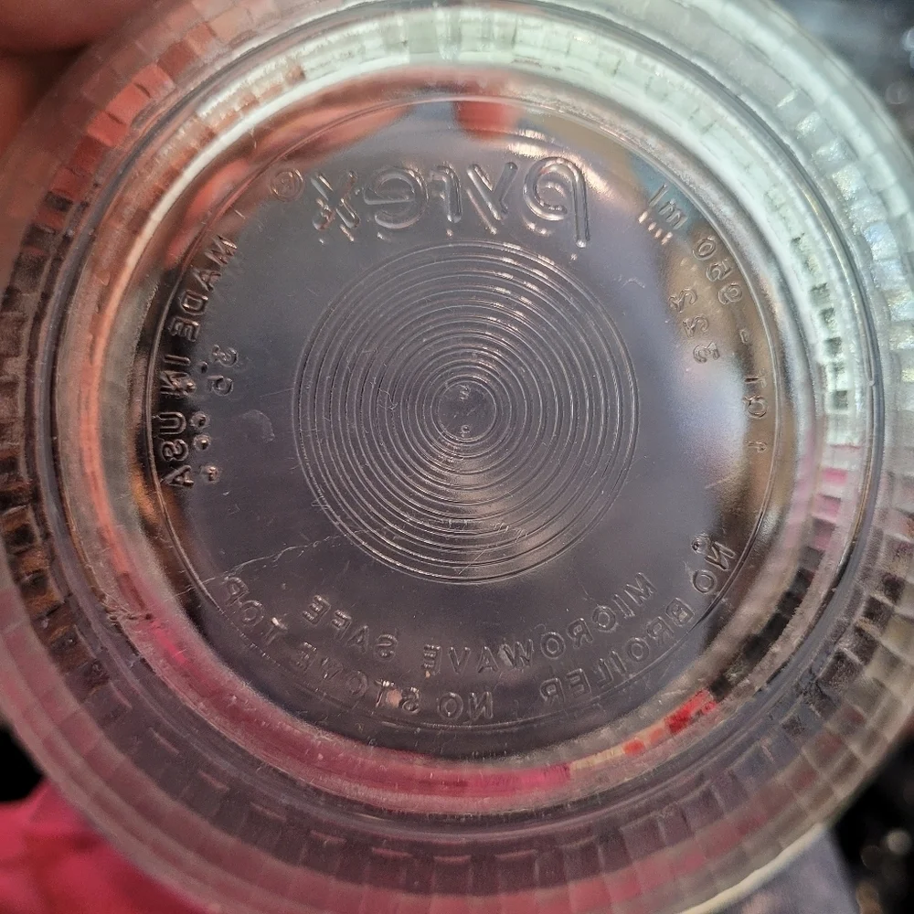 Vintage Pyrex Basket Weave Clear Mixing Bowl 1 Quart